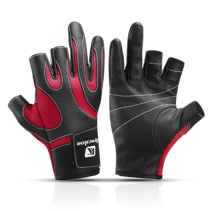 Gants de chasse tactiques 3 doigts exposés - Pêche, vélo, sports outdoor - Hommes et femmes antidérapants