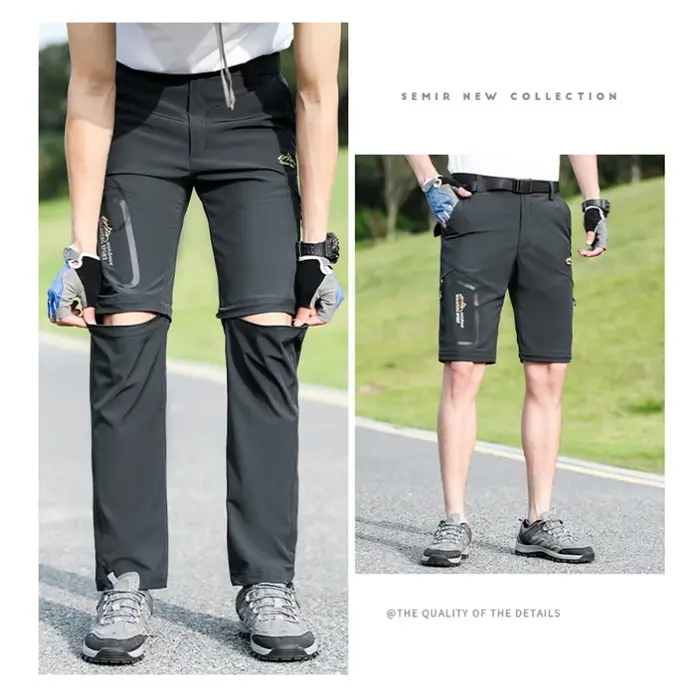 Pantalon randonnée démontable couple homme femme printemps camping trekking respirant séchage rapide outdoor