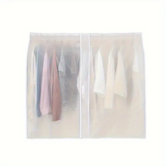 Housse de protection transparente pour vêtements, organisateur suspendu pour robes et vêtements, pro