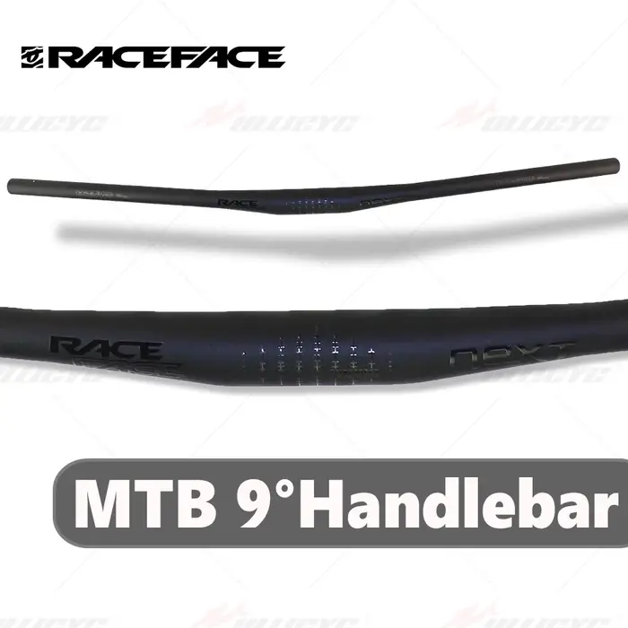 Raceface Next noir mat vtt 9 degrés guidon de VTT entièrement en carbone 31.8mm x 680-760mm pièces d