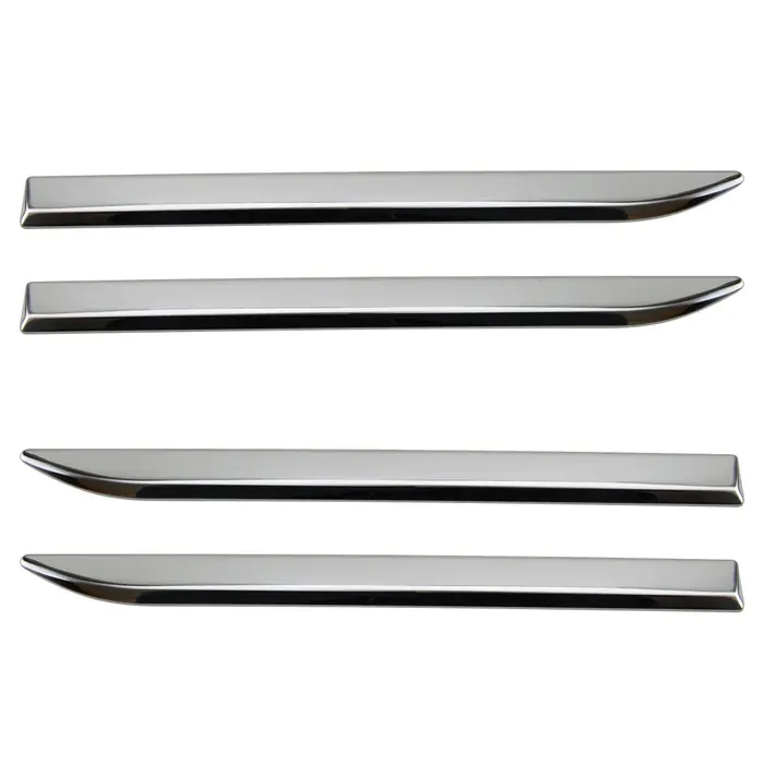 1 Set Exterior Door Side Fender Trim Cover Decor Emblem Badge Stripe Decal BK-190A-CI for Universal 