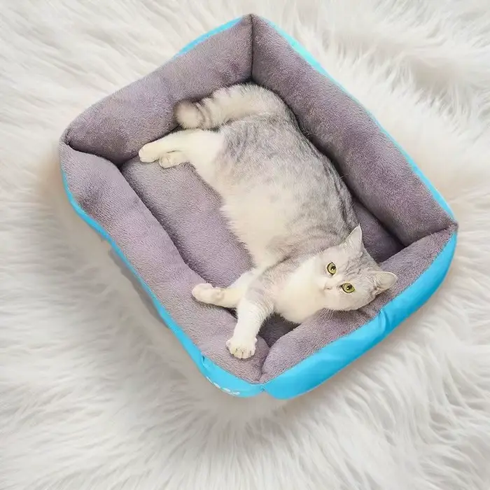 Chenil chaud coloré pour chien, matelas pour animaux de compagnie, lit de couchage confortable et re