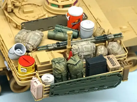 Nouvel ensemble d'équipement moderne non assemblé 1/35, figurine en résine, kit de modèle non peint