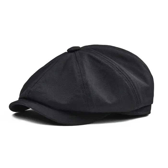 Botvela casquette gavroche hommes sergé coton chapeau boulanger garçon casquettes rétro grand casque
