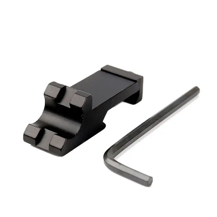 Adaptateur latéral à angle de 45 degrés RTS pour rail de 20 mm, support tactique pour lampe torche, 