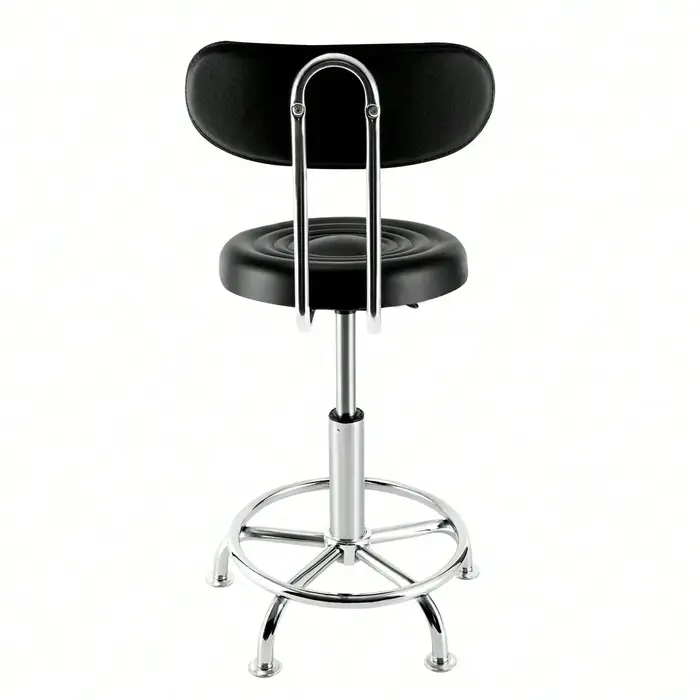 Tabouret d'atelier, banc, chaise hydraulique, Bar, Garage, avec dossier + repose-pieds, chaise pivot