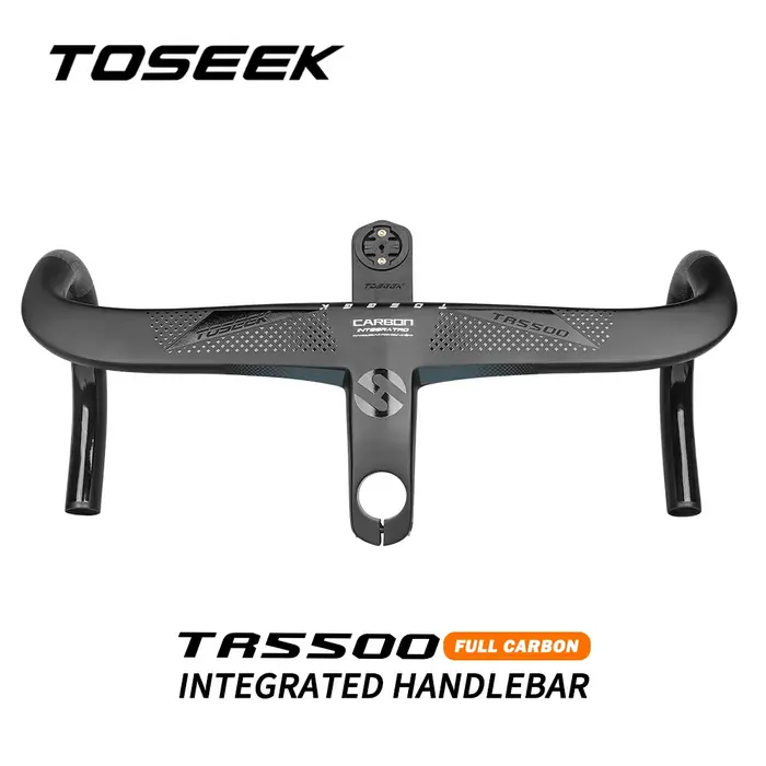 TOSEcavium-Guidon de vélo en carbone T800, route intégrée, TR5500, 28.6mm, support d'ordinateur de v