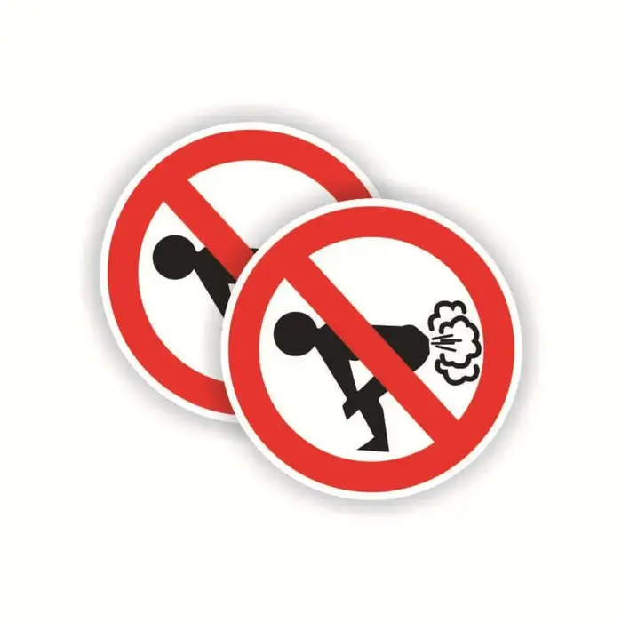 Autocollants de voiture amusants en PVC d'échantillons ized, imperméables, signe d'iode, pas de péte