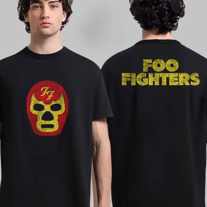 T-Shirt en coton avec dessin graphique de la bande Foo Fighters, Art rétro, Streetwear d'été pour ho
