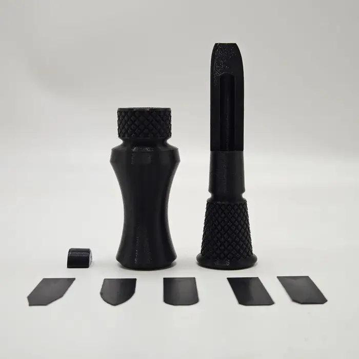 Sifflet appel canard mallard 3D imprimé - 5 sons réalistes pour chasse au canard et faisan