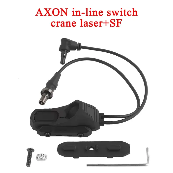 Pièce d'outil tactique à distance en ligne double fonction pressostat lampe de poche PEQ NGAL Laser bouton-poussoir SF/2.5 prise de grue pour professionnels de la sécurité et amateurs d'aventure