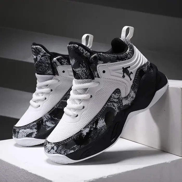 Chaussures de basket-ball pour enfants, baskets à semelle optique, chaussures de sport pour enfants,