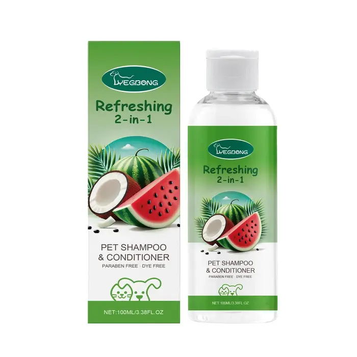 YEGBONG 2-en-1 shampooing pour animaux de compagnie revitalisant pour chien hydratant hypoallergéniq