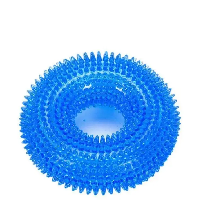 Jouets à mâcher pour chien en TPR, design à picots, résistants aux morsures, interactifs, pour chiot