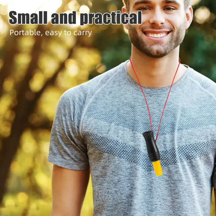 Sifflet appel canard plastique réaliste portable - Outil chasse et survie pour attirer oiseaux en extérieur