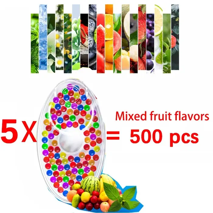 Filtre à cigarettes Portable, boules à clic, boîte poussoir de capsules, perles d'éclatement mixtes 