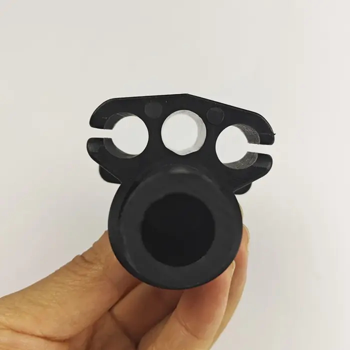 Muselière de pêche sous-marine ABS noir pour pêcheurs et plongeurs sous-marins, design double trou, compatible fusil de chasse occasions spéciales