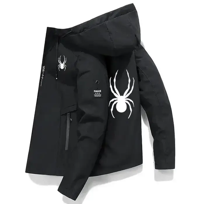 Veste de sport coupe-vent à capuche pour homme 2026 – Manteau d'entraînement extérieur de haute qual
