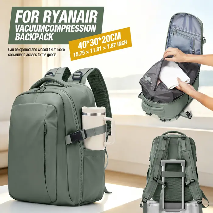 Sac à dos de voyage sous vide 40x30x20 pour cabine Ryanair Wizzair Easyjet, sac à dos de transport p