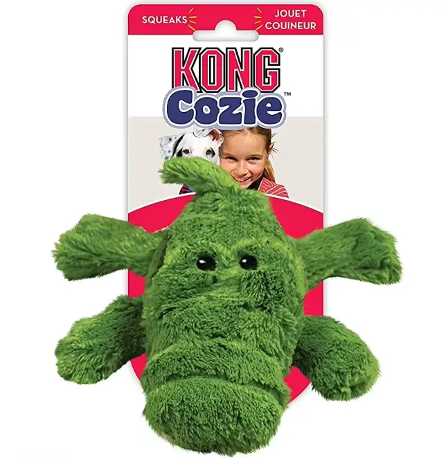 Jouet en peluche Cozie Ali alligator et singe pour chiens aventuriers recherche et détente occasions spéciales