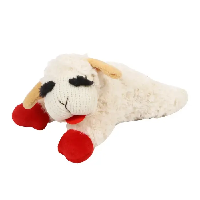 Jouets en peluche pour chien avec couineur, mouton, agneau, alpaga, animaux en peluche interactifs p