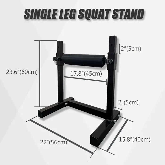 Rouleau de squat à jambe unique, support de squat à hauteur réglable, support de squat fendu bulgare