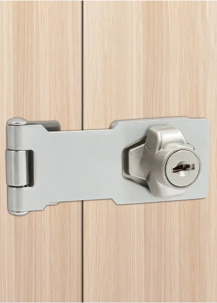 Serrure de meuble de sécurité avec came, clé intégrée, résistante à la corrosion, facile à installer pour armoire, tiroir, boîte aux lettres et plus