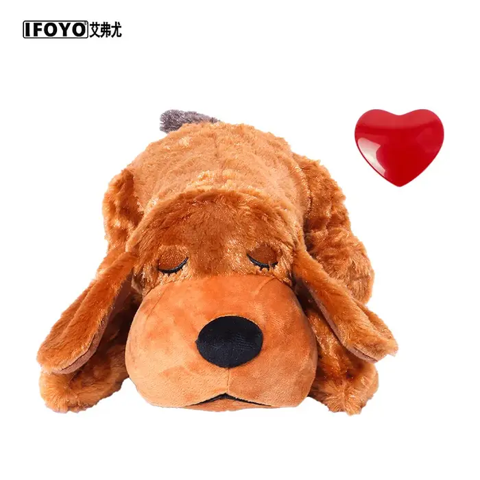 Poupée en peluche IFOYO pour animaux de compagnie, avec rythme cardiaque, pour l'entraînement compor