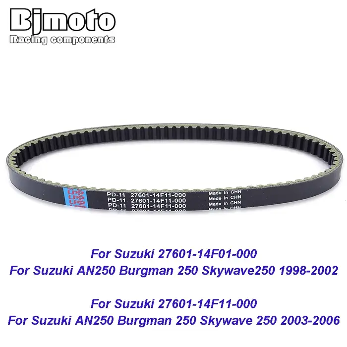 COURROIE D'ENTRAÎNEMENT Pour Suzuki AN250 Burgman 250 Skywave 250 1998-2006 27601-14F11-000 27601-14