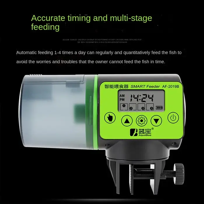 Minuterie numérique LCD automatique pour poissons, mangeoire intelligente électronique et intellectu