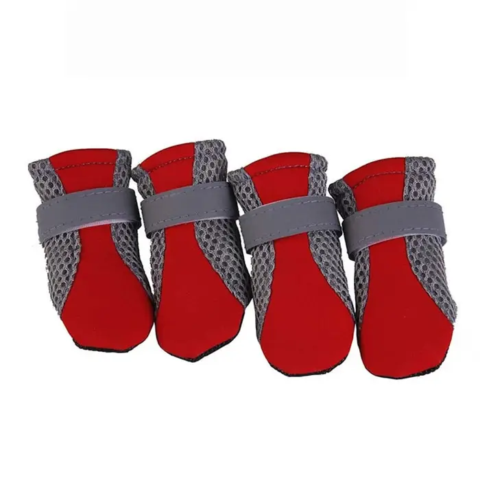Chaussures pour chiens de compagnie, respirantes et imperméables, filet de marche en plein air, chau