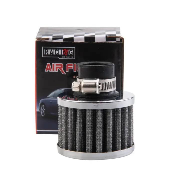 Interface universelle filtre à Air moto ID 18mm argent cône de voiture filtre d'admission d'air froi