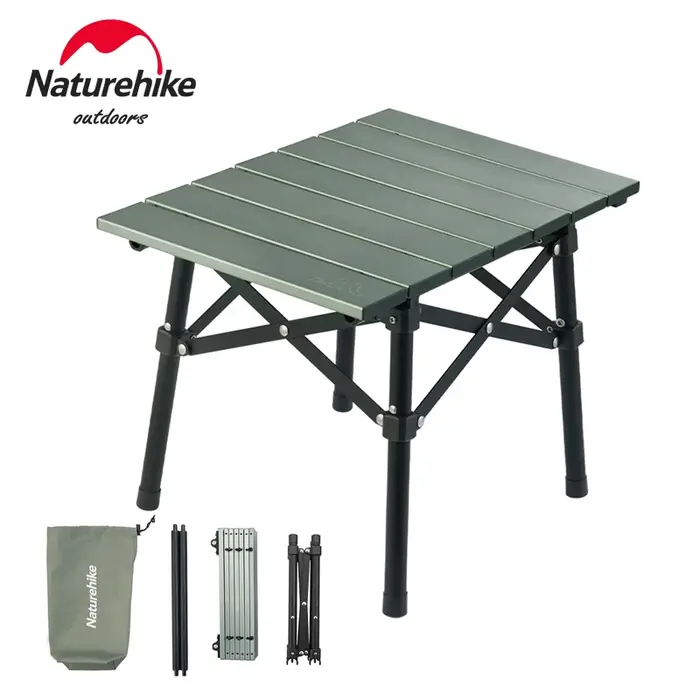 Natureifa-Table pliante portable en alliage d'aluminium, camping en plein air, table de pique-nique