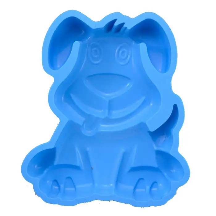 Moule à gâteau en silicone en forme de chien de dessin animé