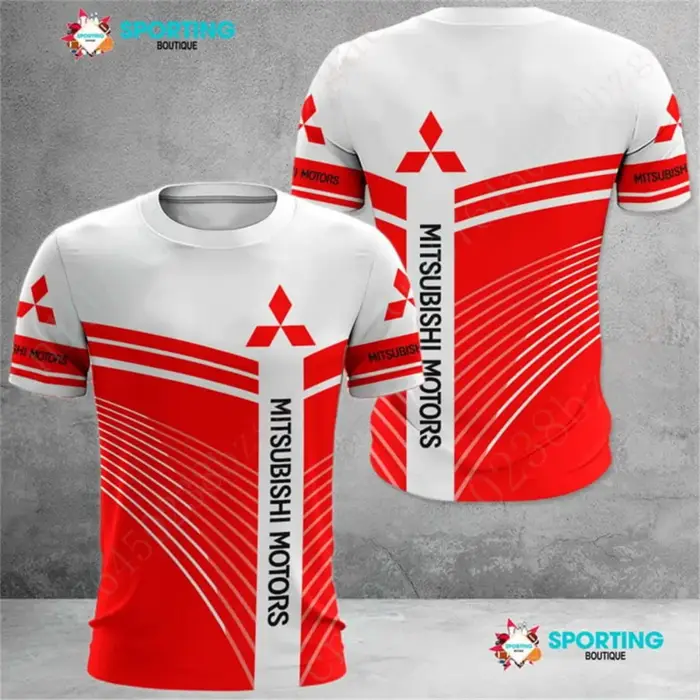 T-shirt de cyclisme d'été pour homme Mitsubishi, vêtements de sport respirants et à séchage rapide, 