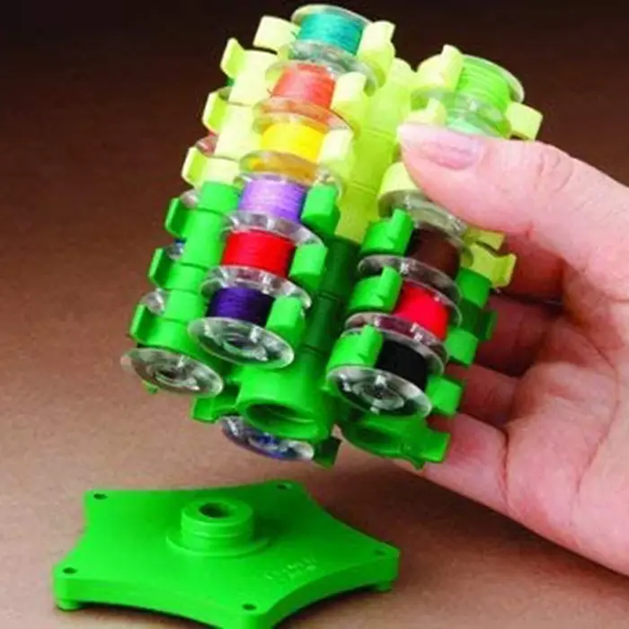 Support de Clip de rangement, tour de bobines de couture pour bobine de 30 fils, support en plastiqu