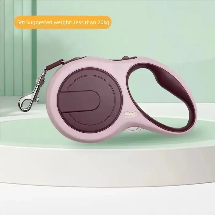 Laisse de chien rétractable automatique en nylon robuste pour la course et la marche en extérieur, 3