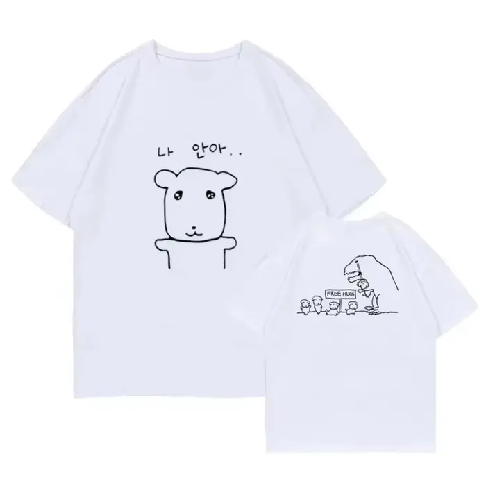 T-shirt imprimé Ittiz Yeji pour l'été, haut confortable pour les trajets quotidiens, unisexe, décont