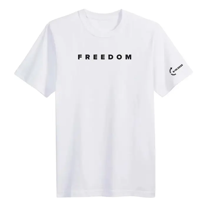 T-shirt Freedom Tee Fashion American Charlie Kirk en coton ample pour femmes/hommes, t-shirts décont