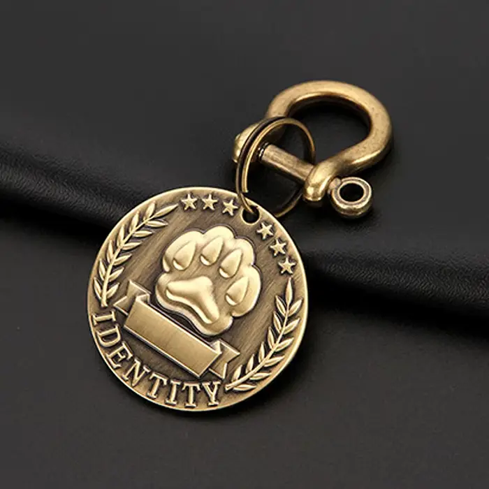 Étiquettes d'adresse personnalisées pour chiens, étiquettes d'identification pour chiens, collier pe