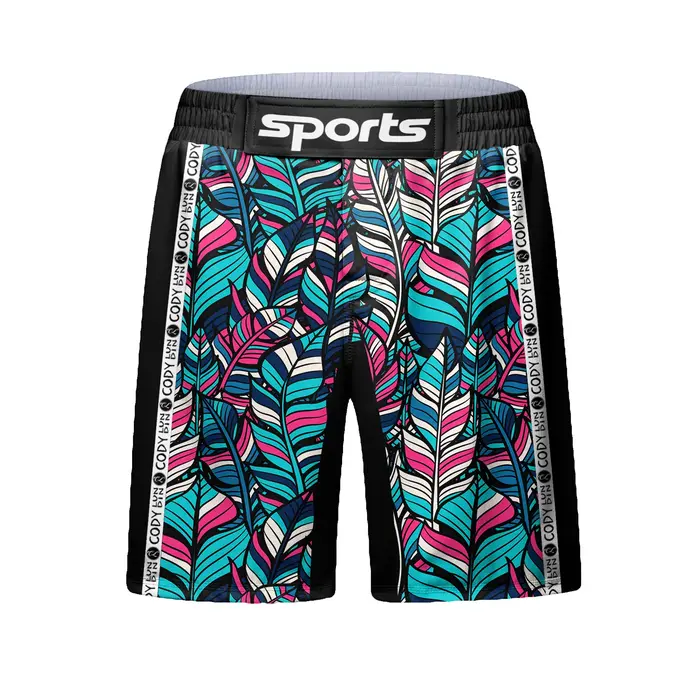 Cody Lundin-Short de plage imprimé par sublimation pour homme, short d'entraînement BJJ, vente en gr