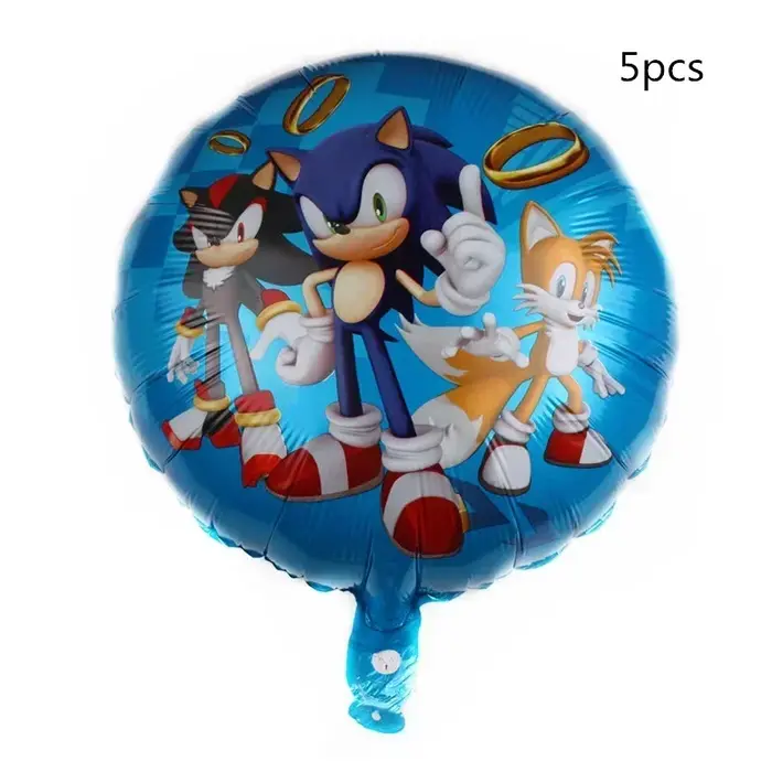 Ballons hérisson 3D soniques en aluminium pour décoration de fête d'anniversaire et cadeaux de réception occasions spéciales