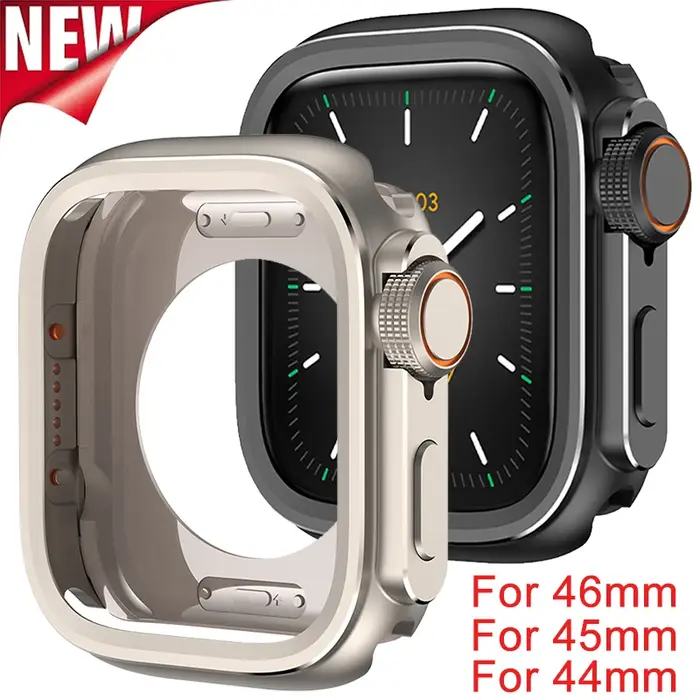 Coque métal alliage aluminium pour Apple Watch Ultra - Protection renforcée série 11 10 9 8 7 6