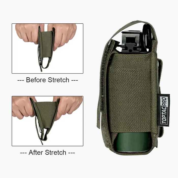 TOPTACPRO Tactical Flashbang Pouch Smoke Dummy  Bag Modular MOLLE Bag  8502