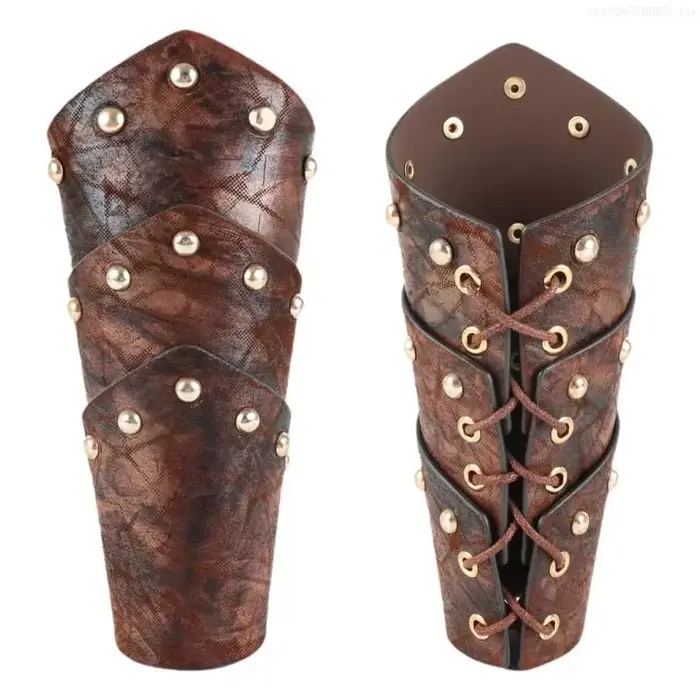 Gantelets bras médiévaux, garde-bras nordique historique, Costume jeu rôle, brassards F0S4