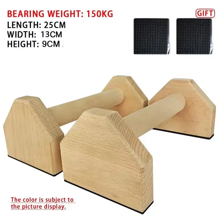 Support de pompes barres de poussée en bois exercice Parallettes antidérapantes supports de poignée 