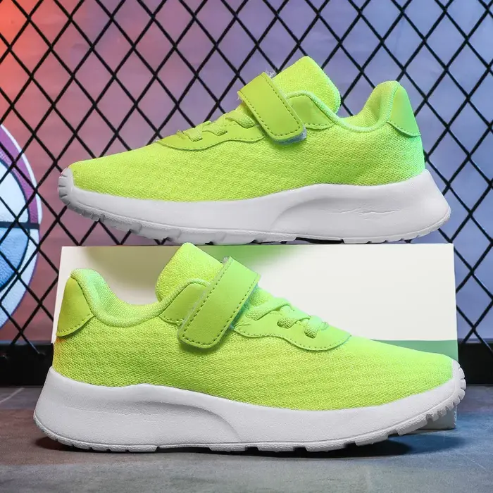 Offre spéciale baskets bon marché enfants mode vert enfants chaussures de course taille 28-39 chauss