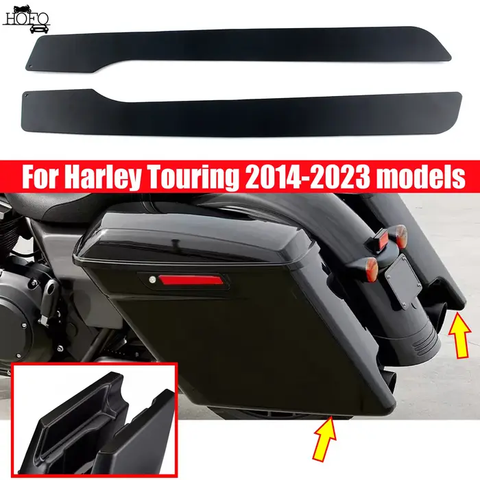 Sacoches de dégager noires, plaques de protection pour Harley 2014-2023 Electra Street foetal de Roa