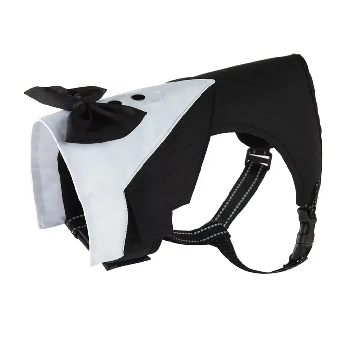 Harnais de smoking pour chien, réglable, sans traction, pour petits, moyens et grands chiens, Costum