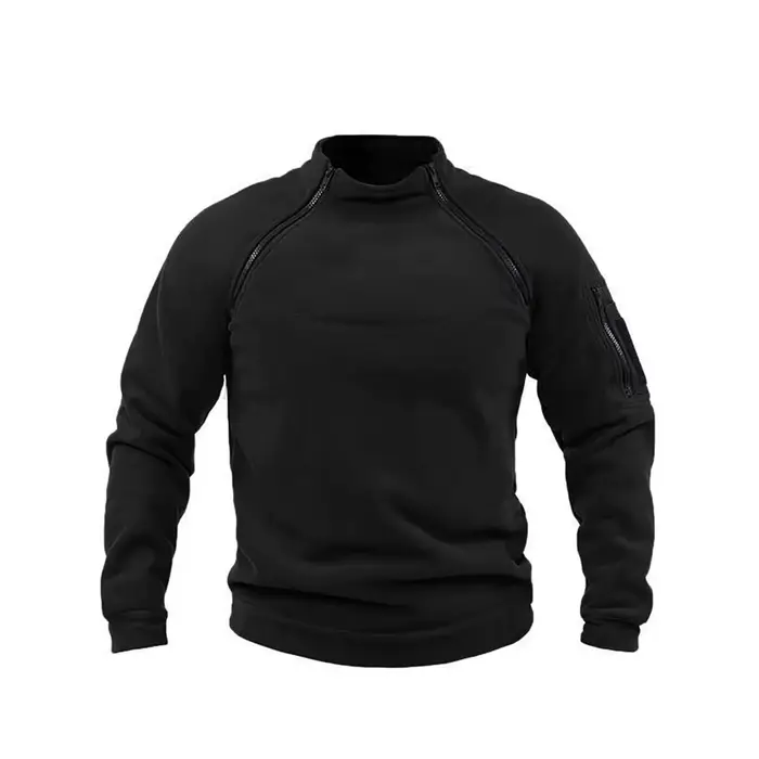Veste polaire tactique d'extérieur pour hommes, vêtements de chasse, pull chaud à fermeture éclair, 